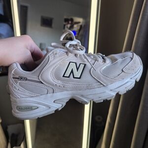 New Balance 530 Women's White/Tan Athletic Sneakers